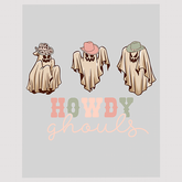 Howdy Ghouls Cowboy Ghosts Halloween DTF Transfer | Western Spirits Design